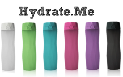 Image Showing All Colors of Hydrate Me Water Bottles