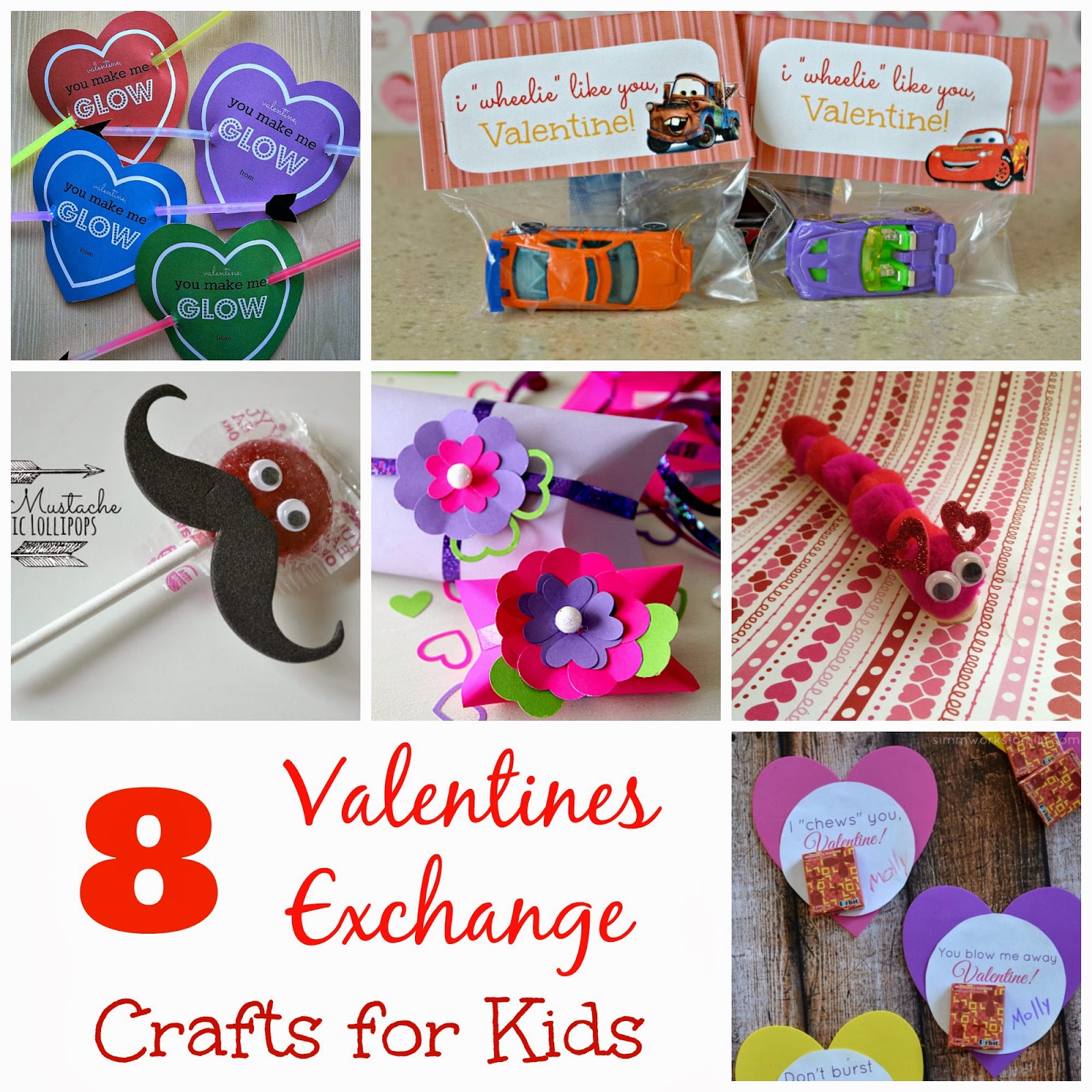 8 Valentines Exchange Crafts for Kids Outnumbered 3 to 1