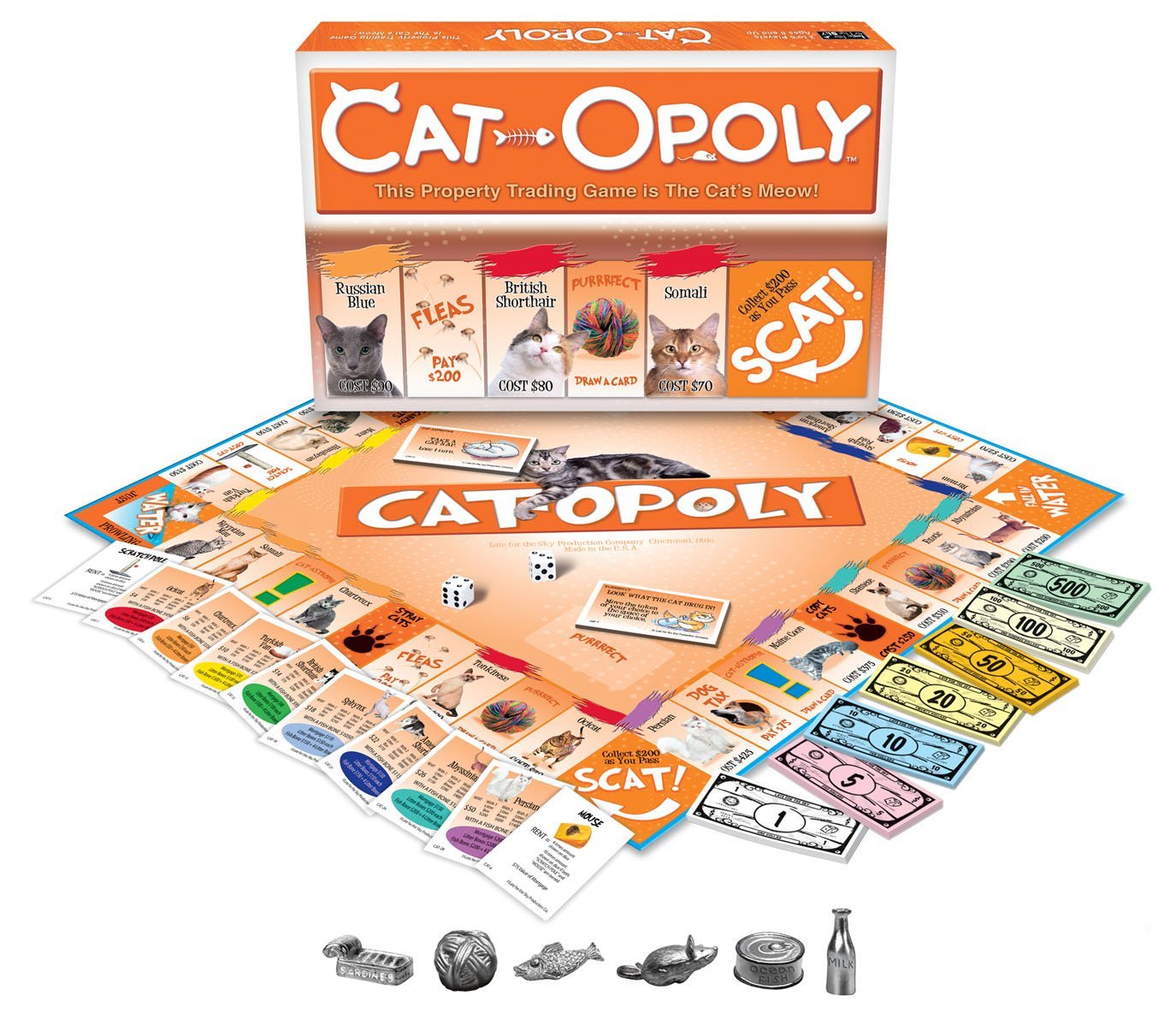 Best Cat Products In The World Cat Opoly A Purrfect Board Game