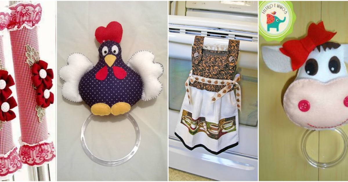 12 Ideas para hacer adornos de tela y fieltro para decorar la cocina