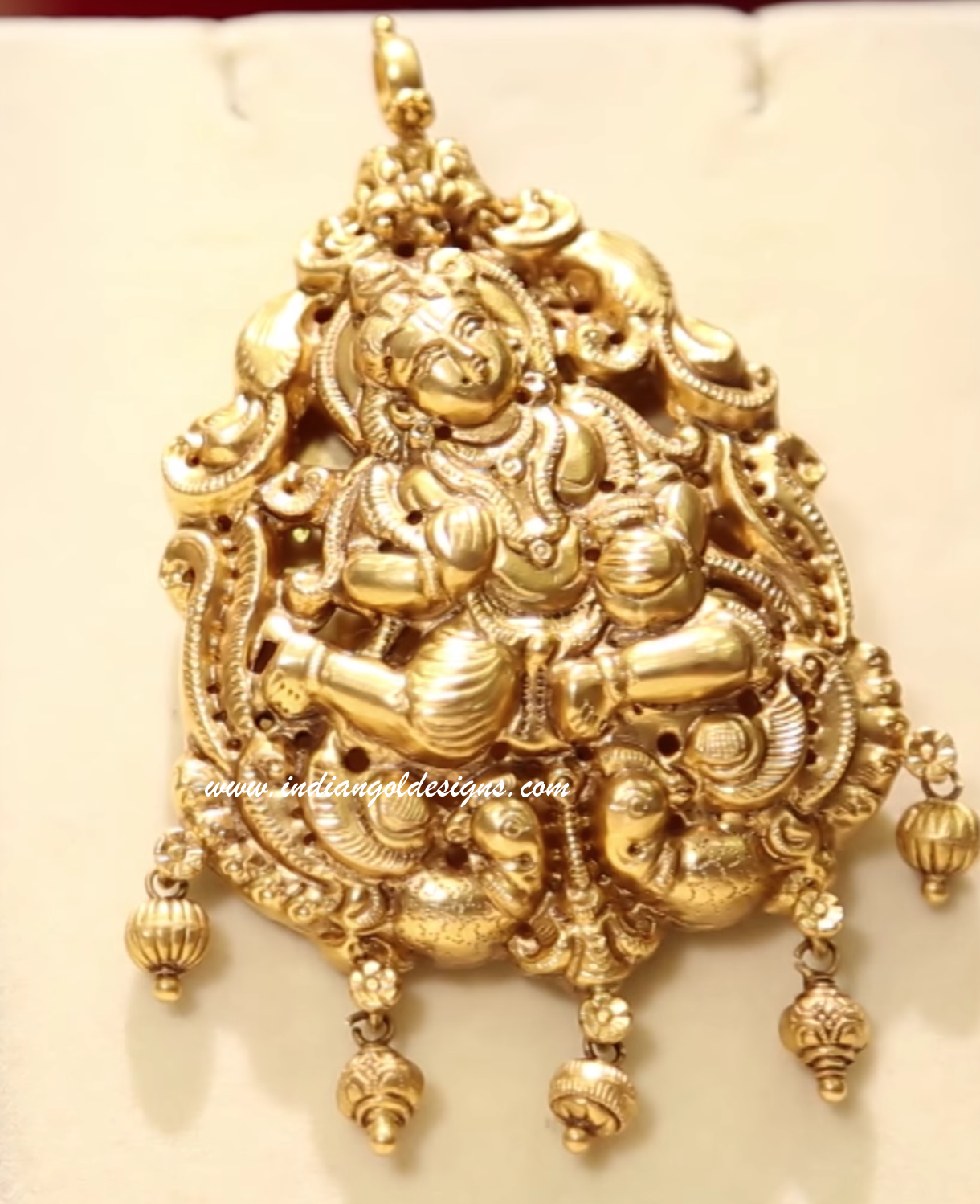 Gold and Diamond jewellery designs sri krishna pendant