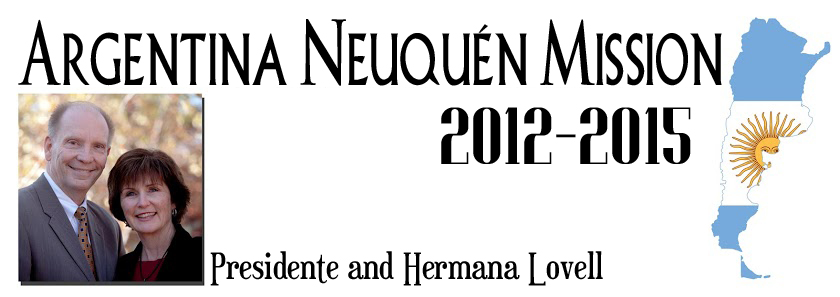 Lovells In Argentina: Argentina Neuquen Mission 2012-2015