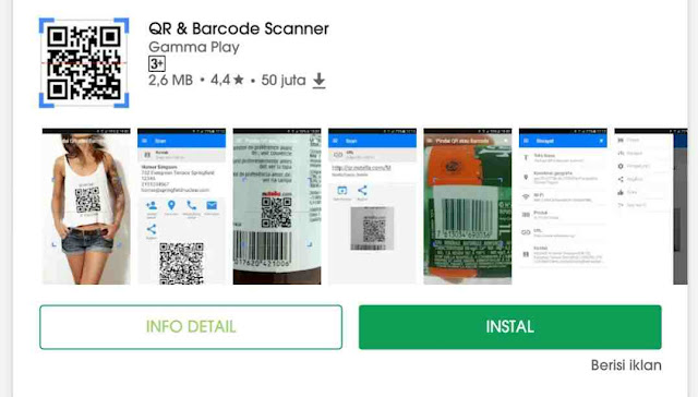 Cara cek harga barang melalui barcode pada android 1