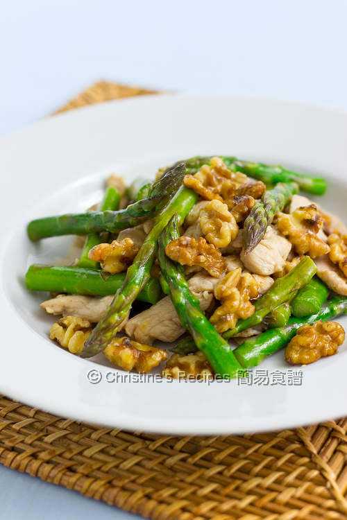 Asparagus, Chicken and Walnuts Stir Fry Christine's Recipes Easy