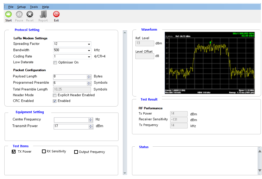 LoRa Test, LoRa RF Test, LoRa Tester, LoRa Test Equipment: 2017