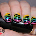 Rainbow Zebra nails