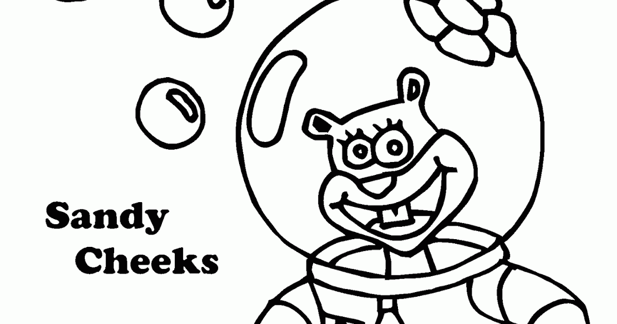 Mewarnai Gambar Sandy, Sahabat SpongeBob SquarePants
