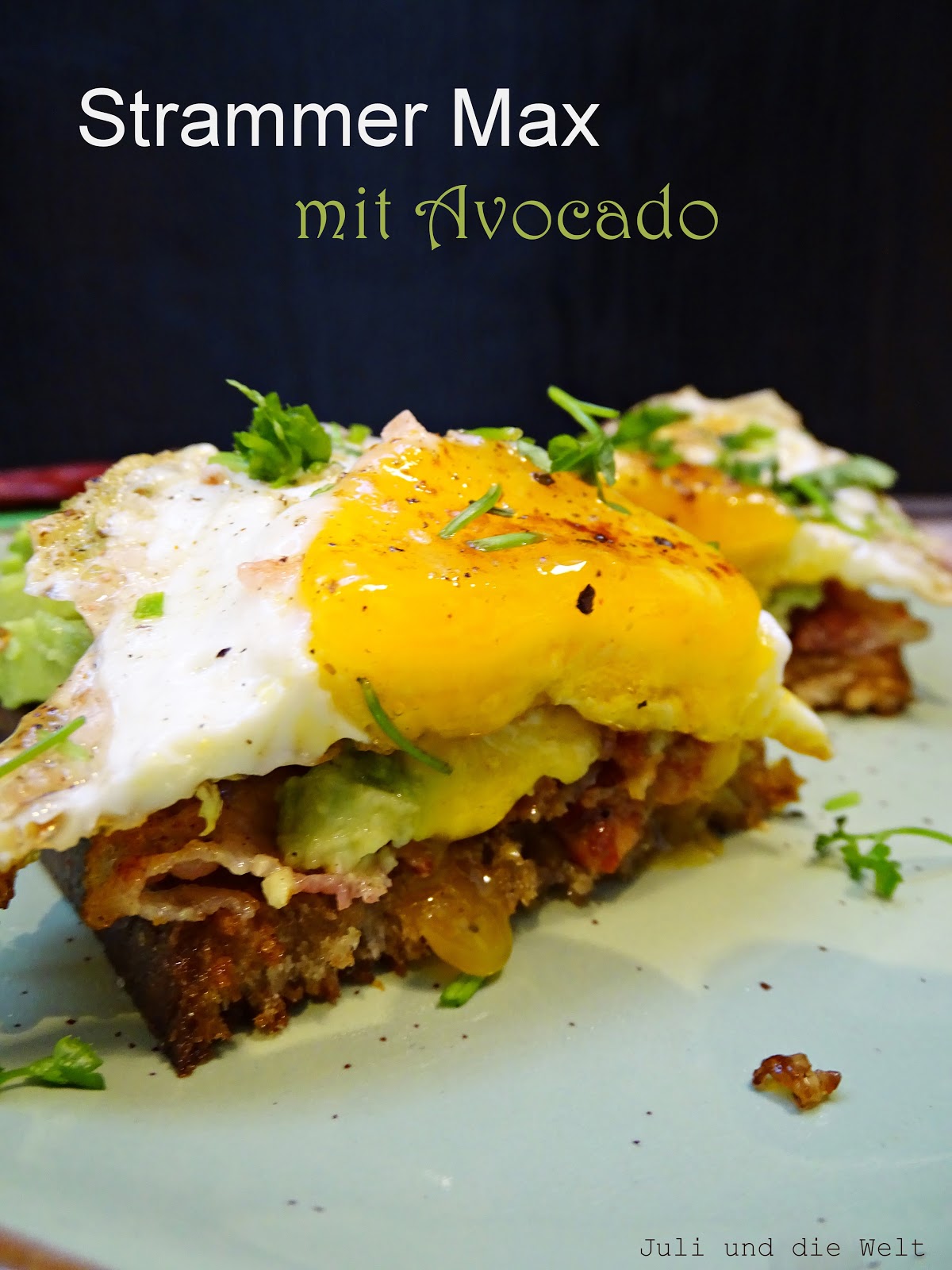 Strammer Max mit Avocado {Brotzeit}