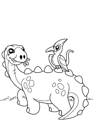 Desenhos de dinossauros para colorir