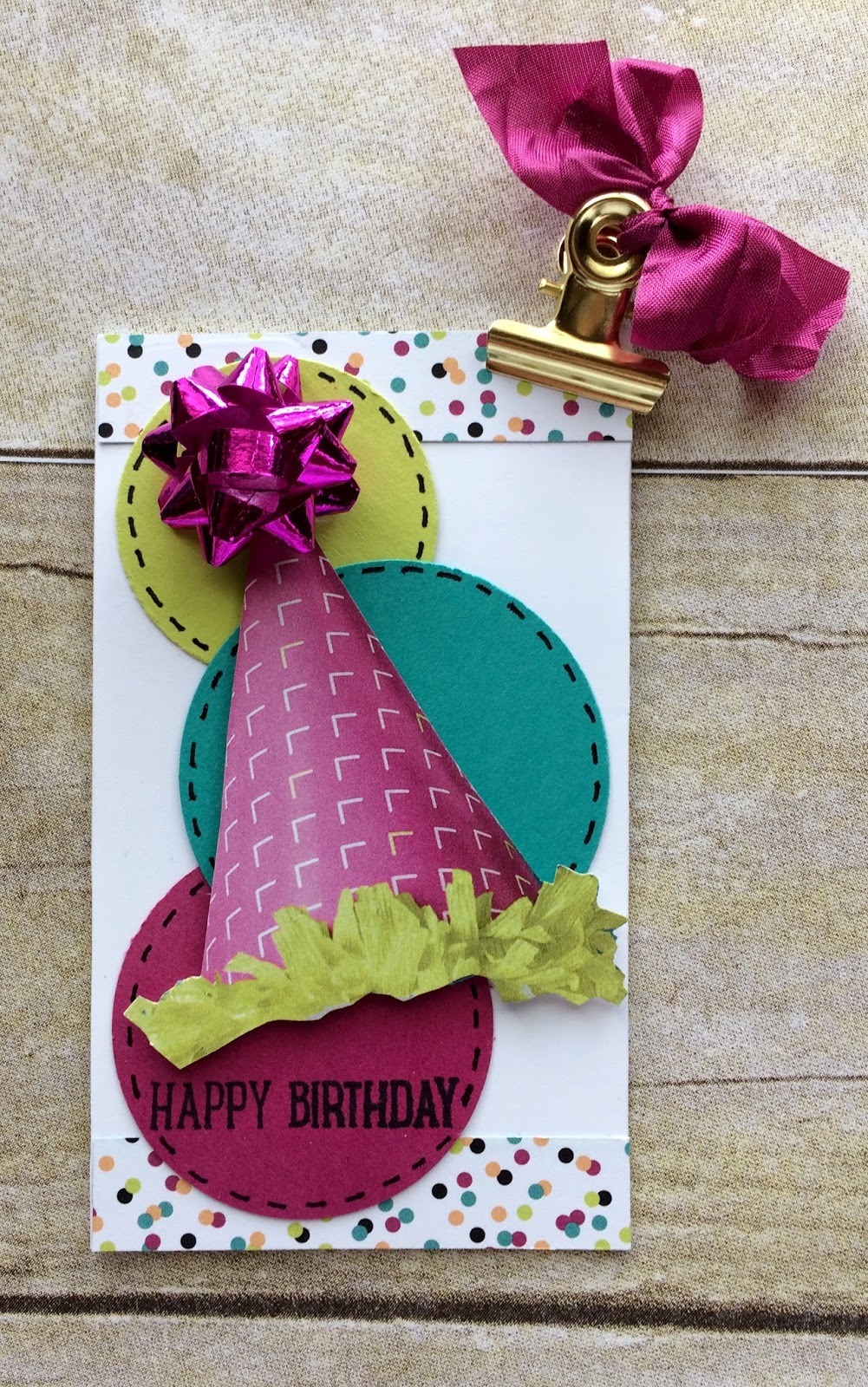 Kards by Kadie Birthday Hat Tag