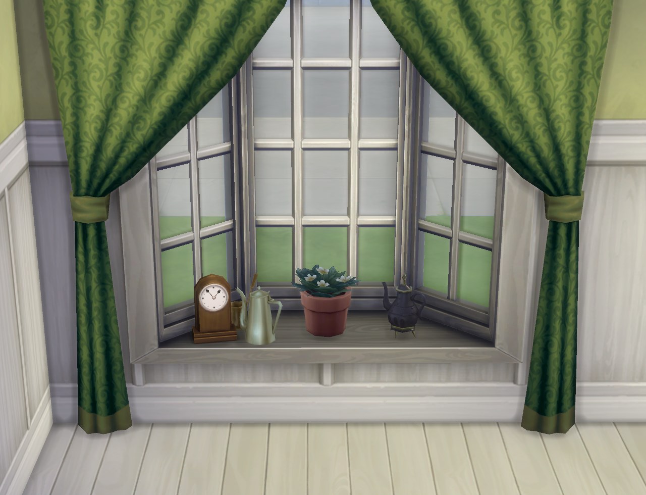 My Sims 4 Blog Basic Bay Window with Slots and Two Tile by Plasticbox