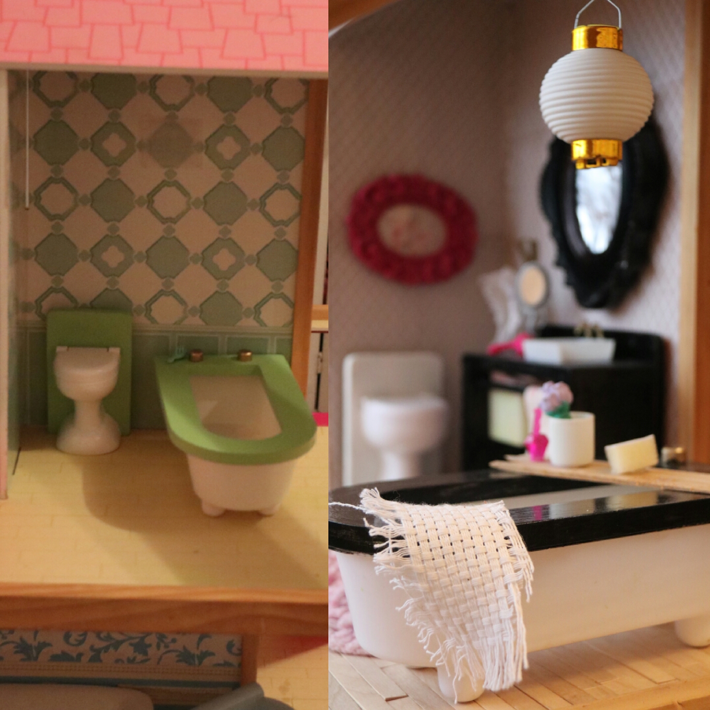 DIY bathroom for my dollhouse : r/miniatures