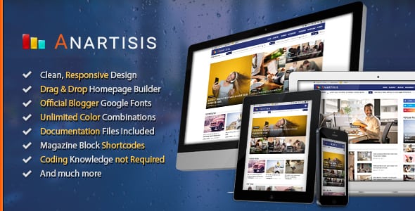 Anartisis Premium Blogger Template Zytemplates Blogger Templates 