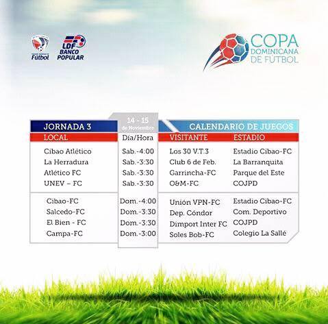 Copa Dominicana | O&M, Cibao FC B & Garrincha Lograron Importantes Victorias de Avances