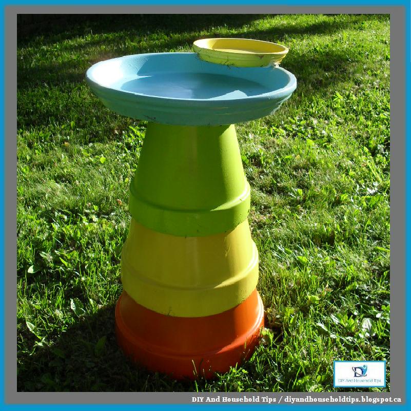 DIY And Household Tips Clay Pot Bird Bath
