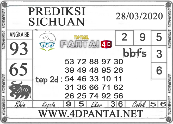 PREDIKSI TOGEL SICHUAN PANTAI4D 28 MARET 2020 PREDIKSI TOGEL SICHUAN PANTAI4D 28 MARET 2020