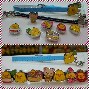 CLICK TO SEE Rilakkuma Kiiroitori Slide Strap & Lovely Charms