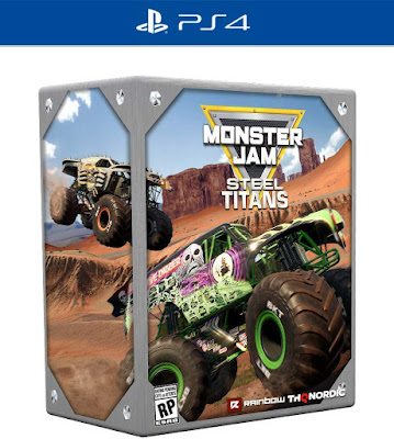 Monster Jam Steel Titans Game Cover Ps4 Collectors Edition