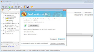 Mengembalikan File dengan Software Pandora Recovery 2