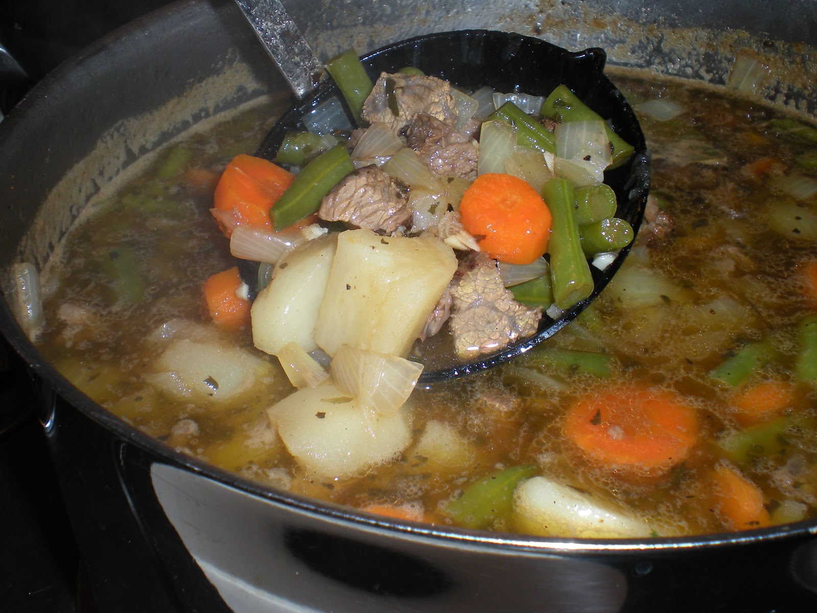 CaMeals Zippy Leftover Steak and Potato Soup