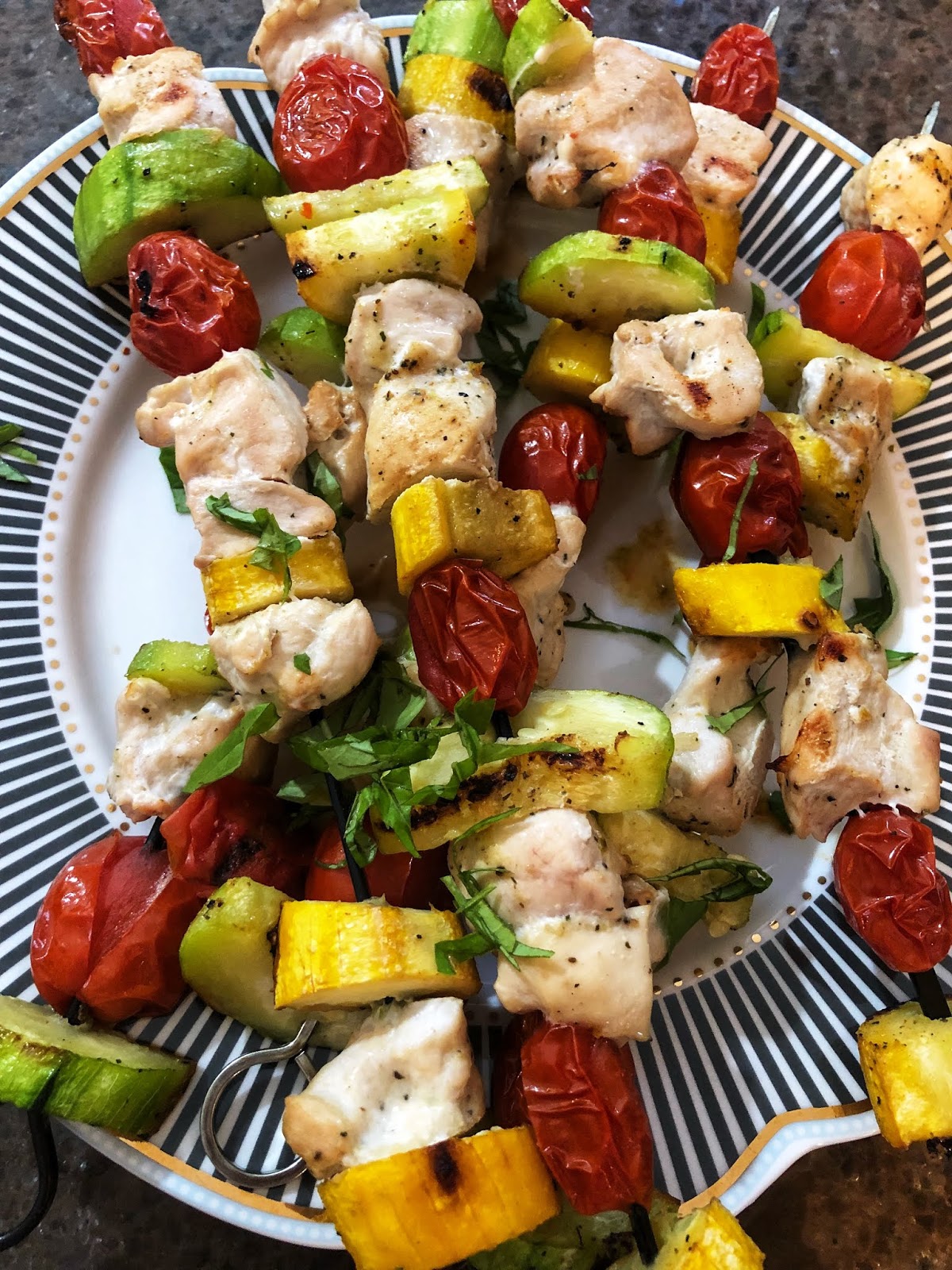 Grilled Veggie Chicken Kabobs Cherise Mazur