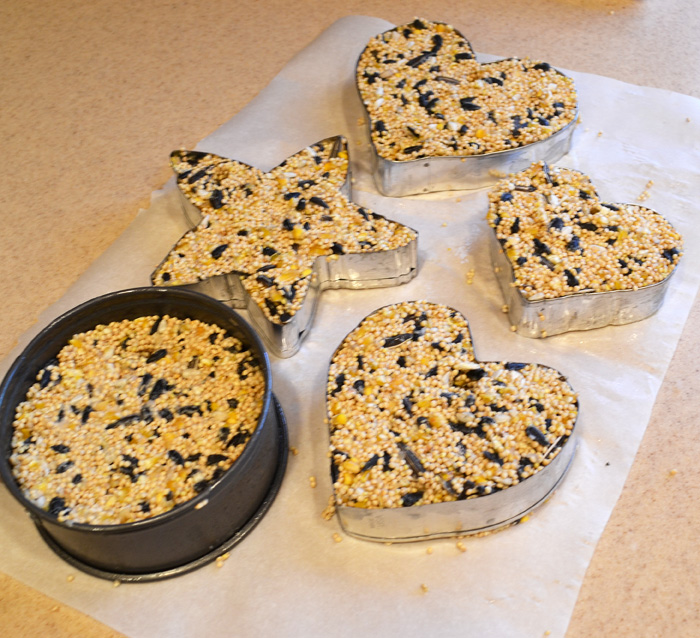 Rose Mary's Clay Bird Seed Hanging Ornaments