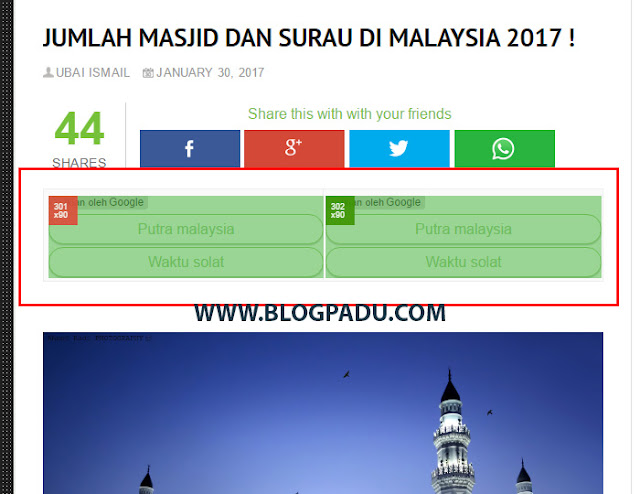CARA LETAK IKLAN ADSENSE "SIDE BY SIDE" ! CARA LETAK IKLAN ADSENSE "SIDE BY SIDE" !