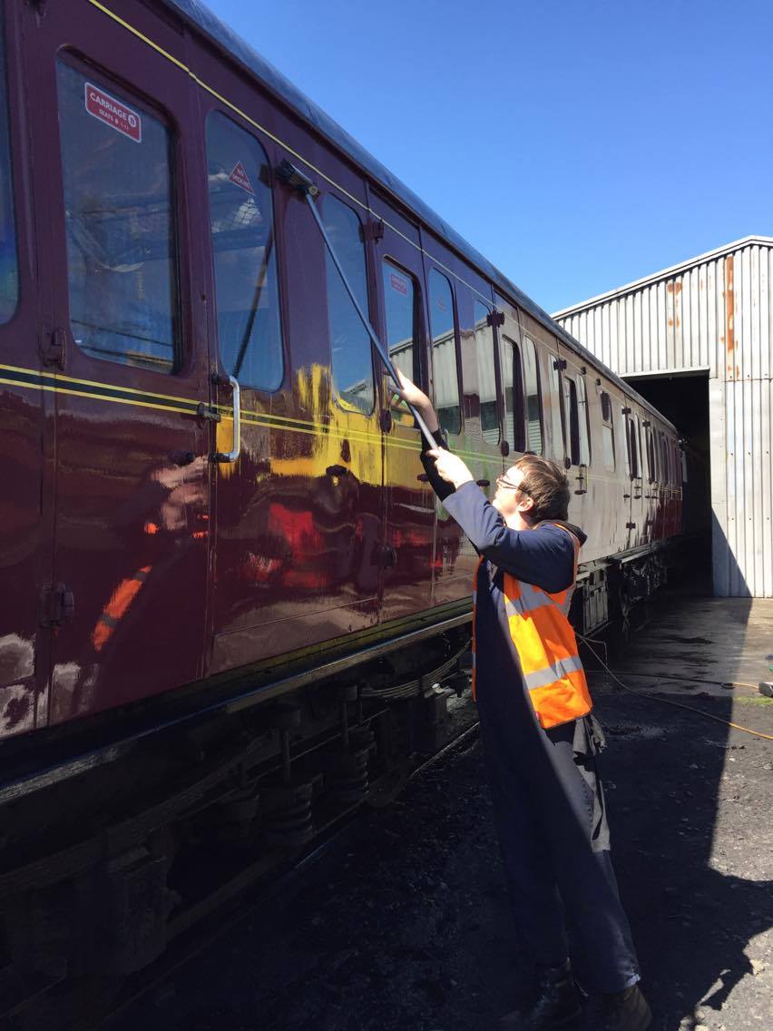 North Tyneside Steam Railway Carriage Cleaning