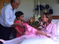 Kirsty Sword-Gusmao with Xanana in Melbourne hospital after cancer surgery