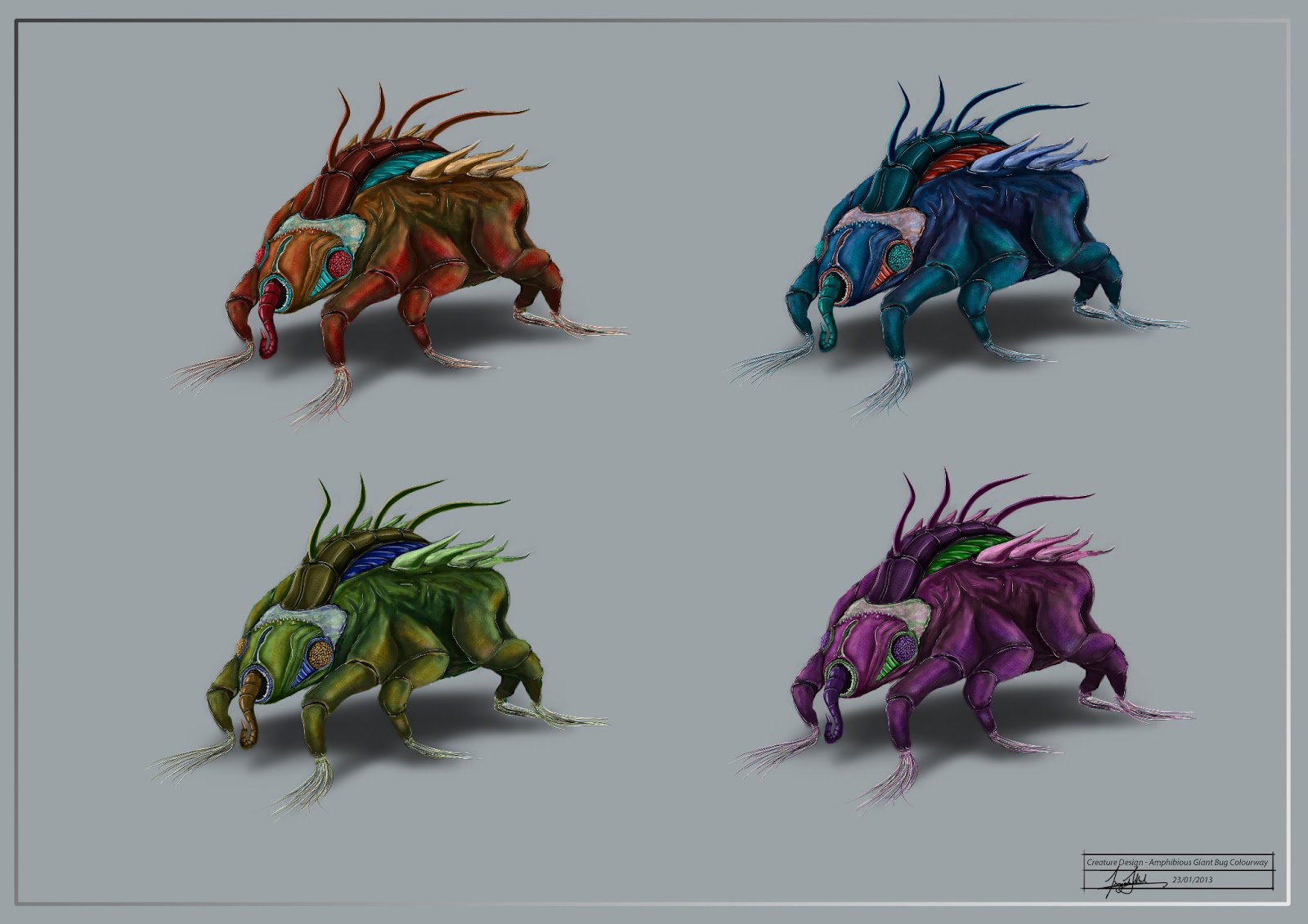 grandpriy: Creature Design - Amphibious Giant Bug