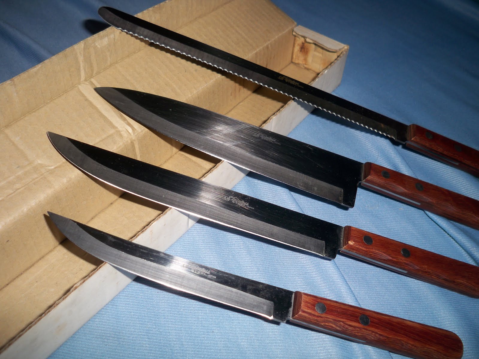 One's Online Store: 4 PCS. ORIGINAL STAINLESS STEEL JAPAN KNIFE SET