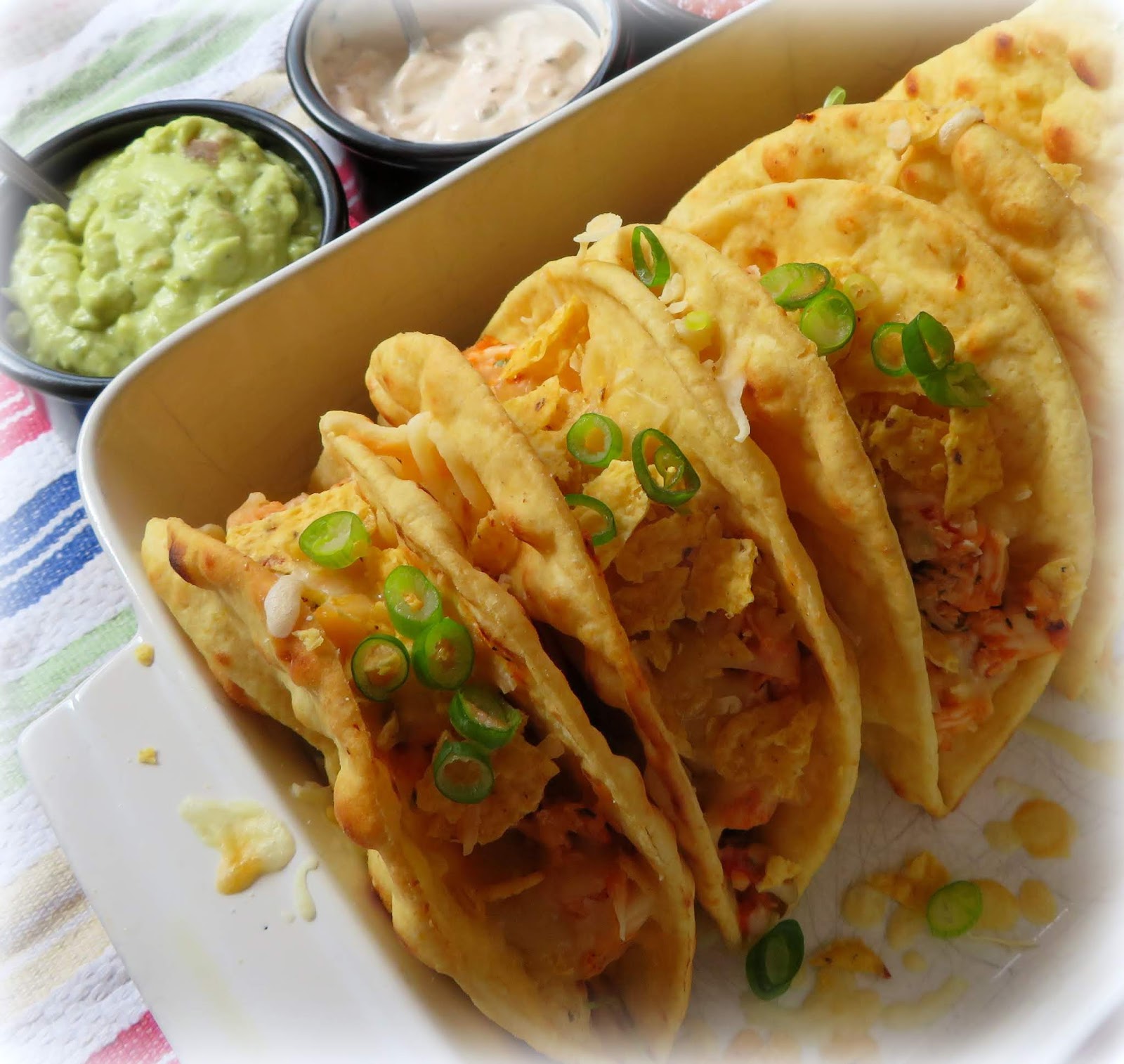 The English Kitchen Chipotle Lime Chicken Flatbread Tacos