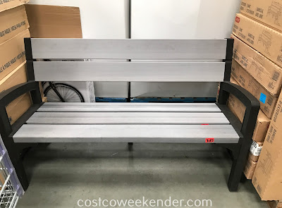 Get more outdoor seating with the Keter Outdoor Bench