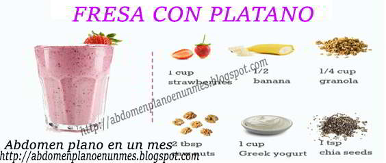 batida de guineo para bajar de peso