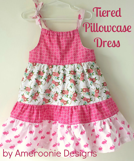 Tiered Pillowcase Dress Tutorial featured by top US sewing blog, Ameroonie Designs