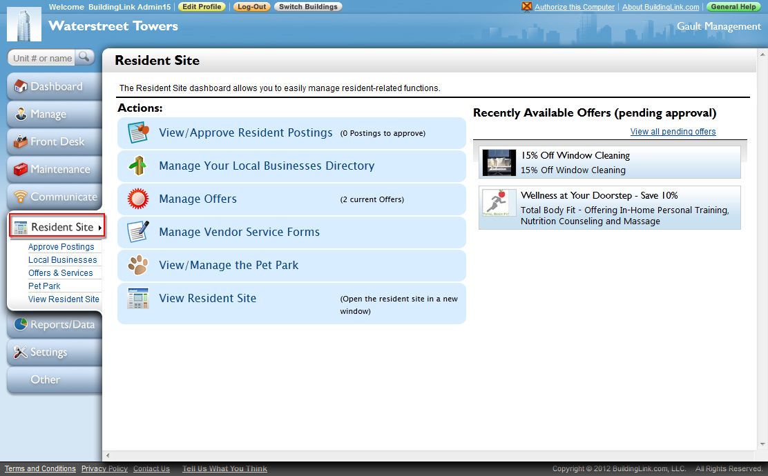 The Official BuildingLink Blog INTRODUCING New Resident Site Button The Official BuildingLink Blog INTRODUCING New Resident Site Button