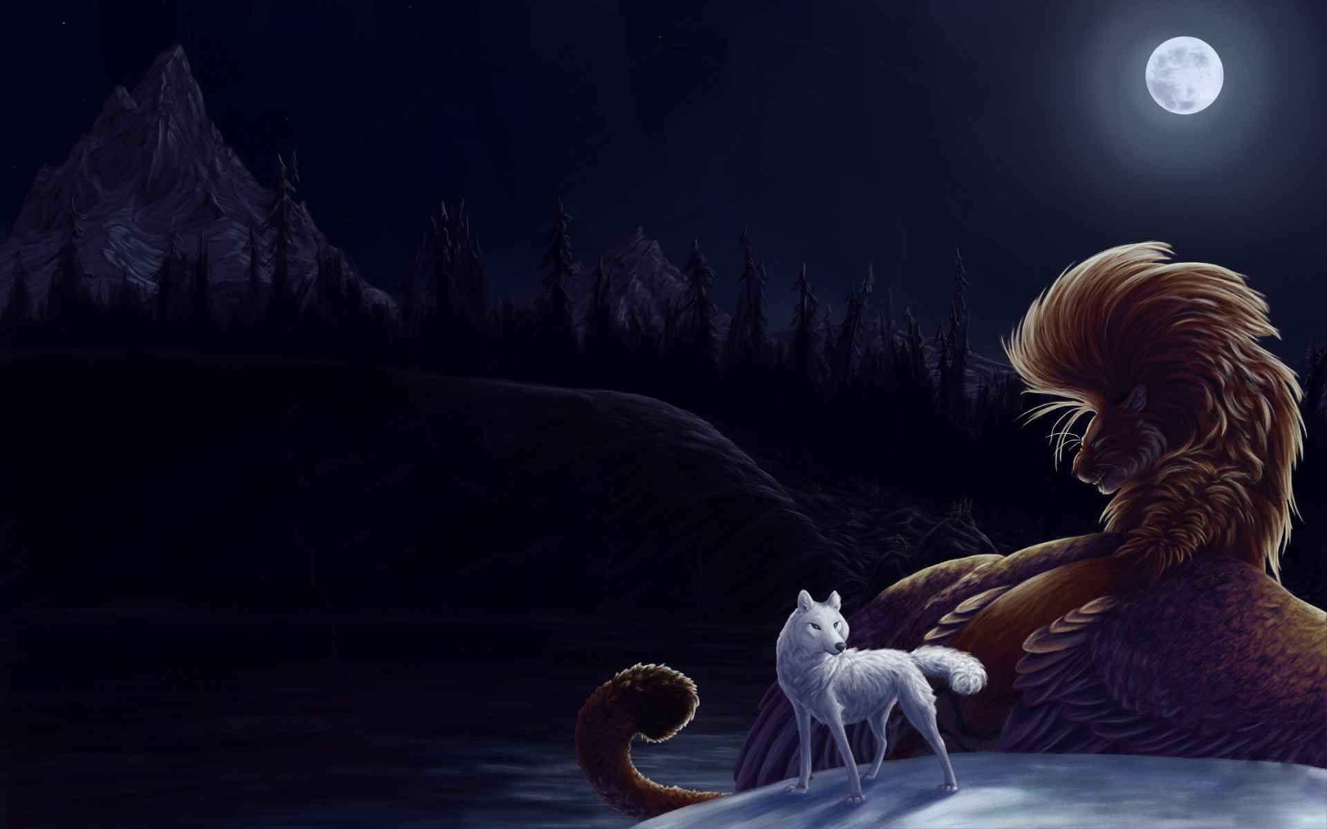 wallpaperanimalandbird Digital Drawing Wallpapers 2