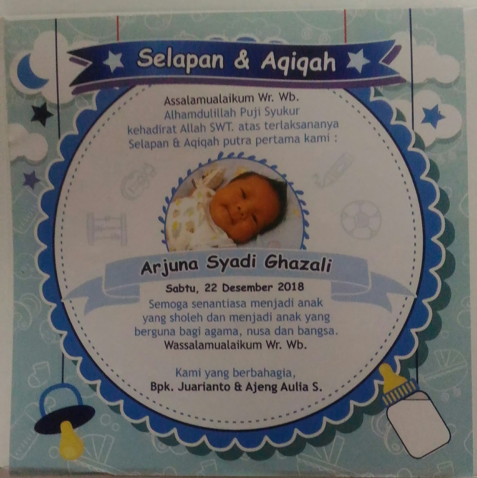 Joe S Printing Kartu Tasyakuran