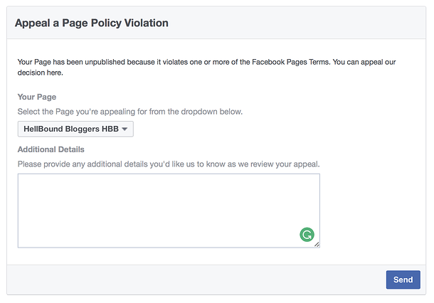 حصرياً طريقة فك حظر بيدج مقفولة نشر على الفيس بوك جديد