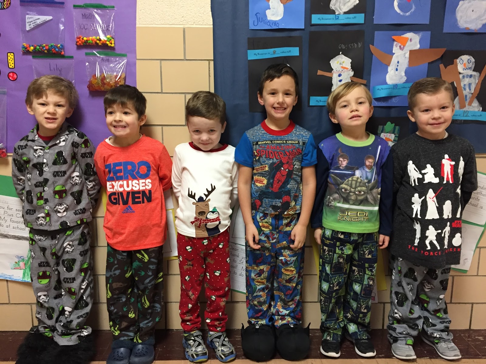 St. Pius Kindergarten Day 5 Pajama Day