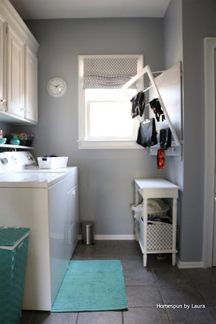 Homespun by Laura DIY Laundry Drying Rack and Fuse Box Cover Homespun by Laura DIY Laundry Drying Rack and Fuse Box Cover