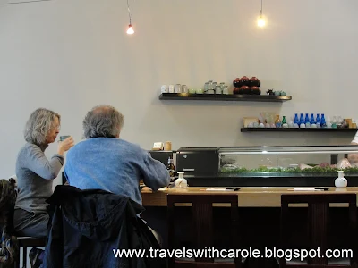 sushi counter at Uzen Japanese Cuisine in Oakland, California