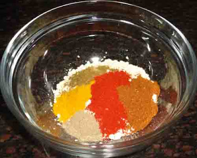 masala added to besan to make  kabab