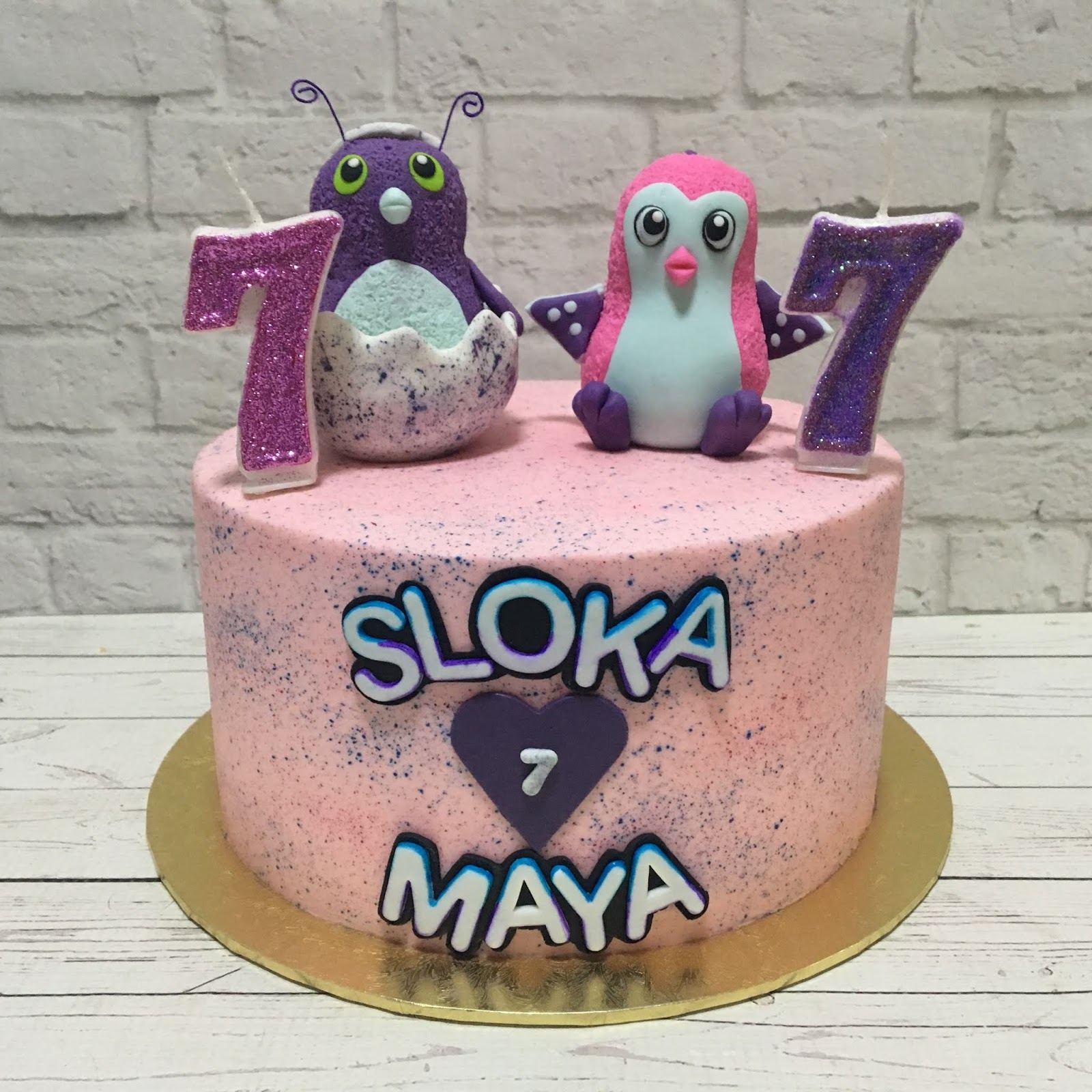 Happy Birthday Hatchimals Cake