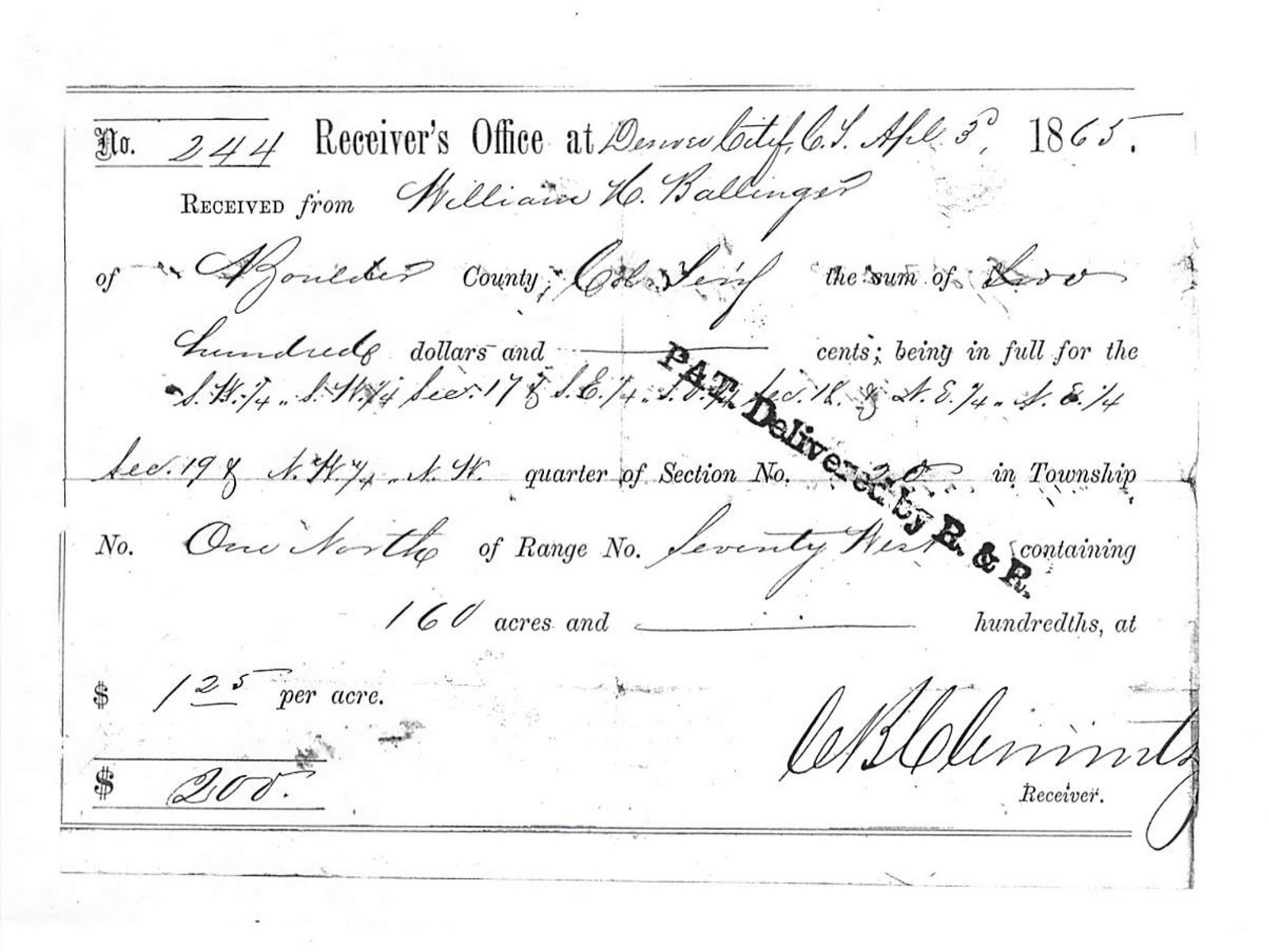 The Turning of Generations A Look at a Cash Land Entry FilePart 6