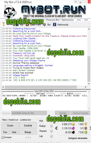 Clash of Clans MyBot v7.5.4 Son Sürüm Bot Hile Ağustos 2018