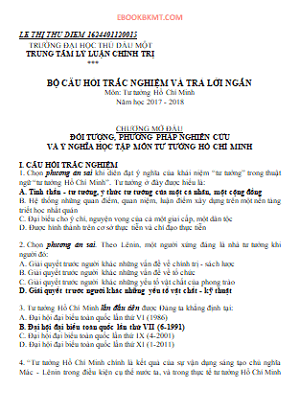 Bộ Trắc Nghiệm Tư Tưởng đa được Giải Cộng đồng Kỹ Thuật Cơ điện Việt Nam Vietnam M E Technology Community