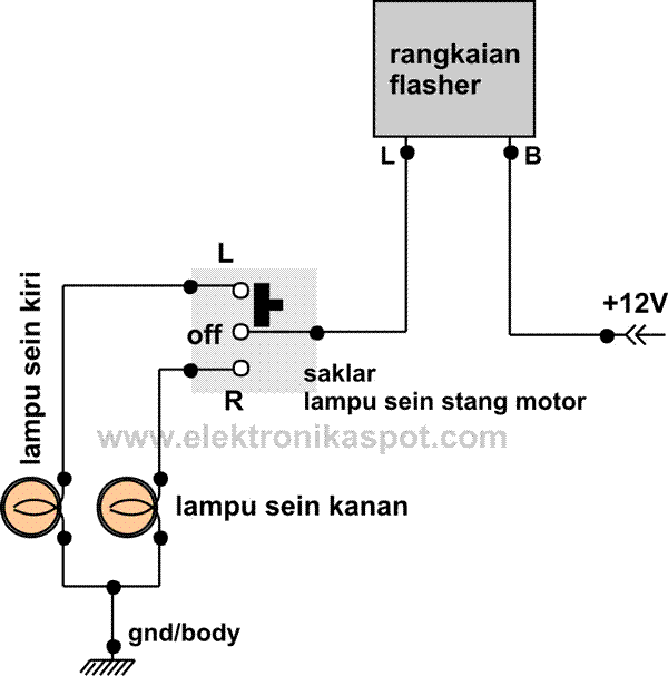 Contoh Soal Dan Contoh Pidato Lengkap Gambar Rangkaian Kelistrikan Lampu Sein Sepeda Motor