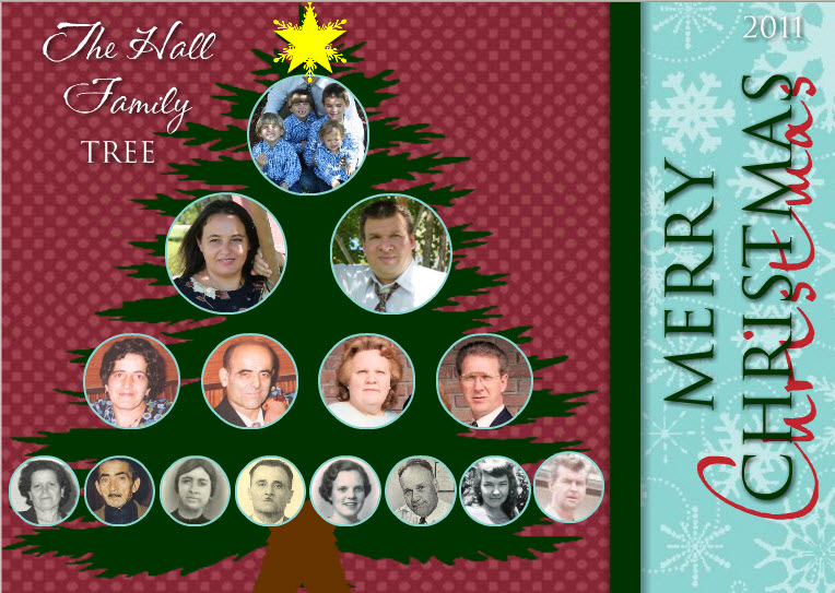 Preserving Heritage Christmas (Family) Tree card