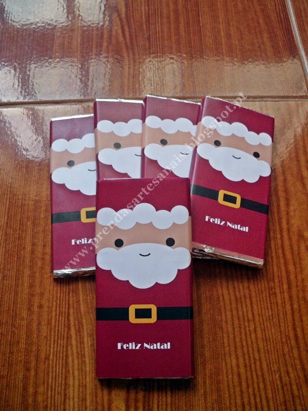 Prendas Artesanais Chocolate personalizado Natal
